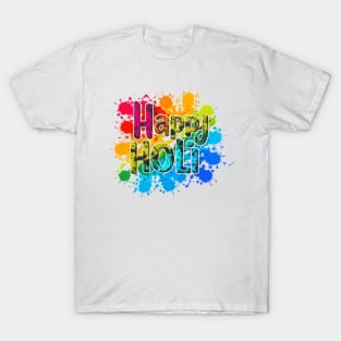 Happy Holi Celebration India Hindu Matching Men Women Kids T-Shirt